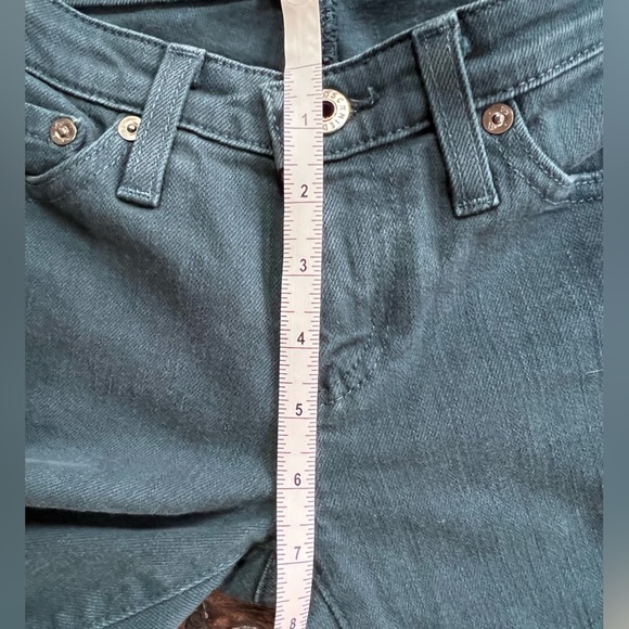 AG ADRIANO GOLDSCHMIED THE STILT CIGARETTE Women 25R TEAL JEANS Made In USA - Picture 8 of 8